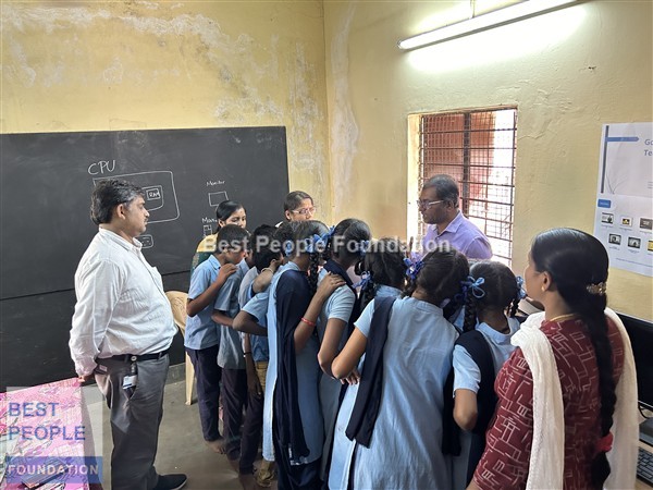Students engaged in practical session