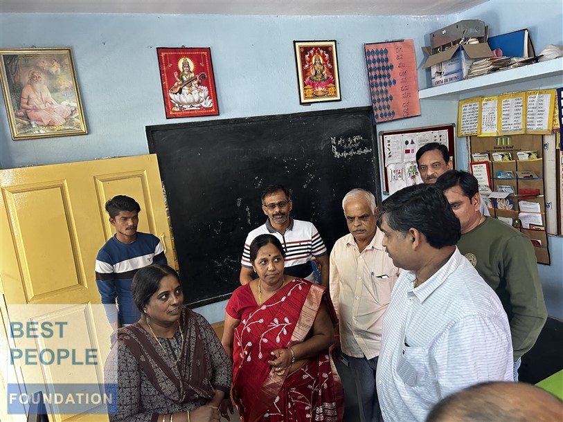 Volunteers setting up computer systems in the new lab