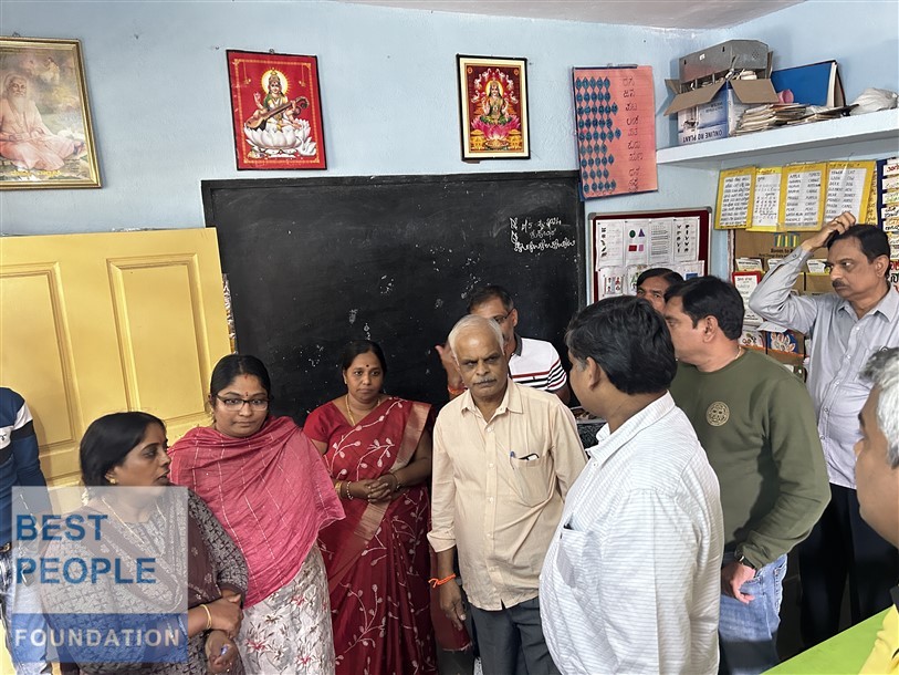 Group of students working together on computers
