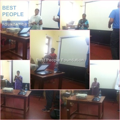 Teachers actively practicing English speaking